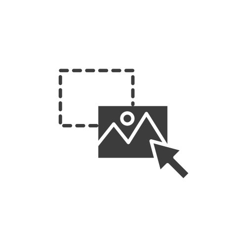 Drag and drop thin line vector icon on white background. EPS 10